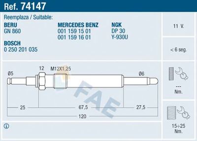 Glow Plug 74147