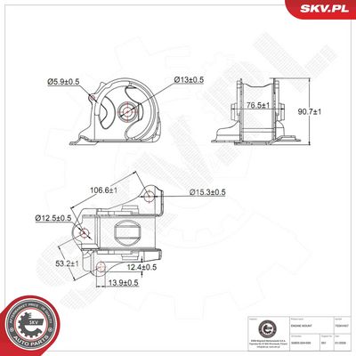 Zavěšení motoru ESEN SKV 75SKV457
