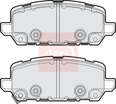APEC Brake Pad Set, disc brake PAD2225