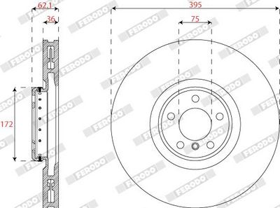 DISC FRANA FERODO DDF2041RVC1 1