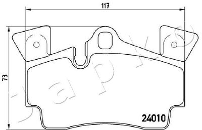 Brake Pad Set, disc brake 510919