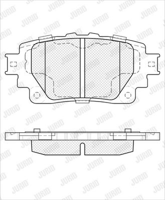 BREMSBELAGSATZ SCHEIBENBREMSE JURID 574212J 1