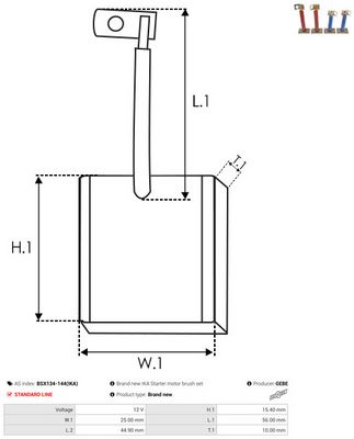 PERIE ELECTROMOTOR AS-PL BSX134144IKA 1