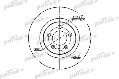 Тормозной диск PATRON PBD4027 для SEAT LEON