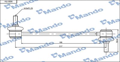 Тяга / стойка, стабилизатор MANDO SLD0003 для CHEVROLET LACETTI