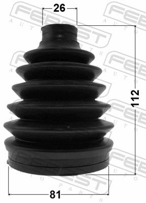 Bellow Kit, drive shaft 0417P-GA