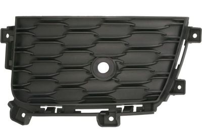 Voorbumper afdekking Voor Links (met parkeersensor gaten, plastic, zwart, ALTITUDE/LAREDO/LIMITED/OVERLAND/SUMMIT) past: JEEP GRAND CHEROKEE V 06.20-
