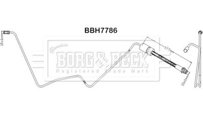 спирачен маркуч BORG & BECK BBH7786