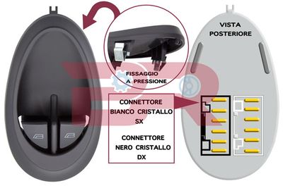 BOTTO-RICAMBI BREL1134 Кнопка склопідйомника для IVECO (Ивеко)