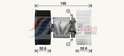 VENTILATOR HABITACLU AVA Clever Choice BW8610 1