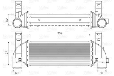 VALEO 818353 Интеркулер  для FORD TRANSIT (Форд Трансит)