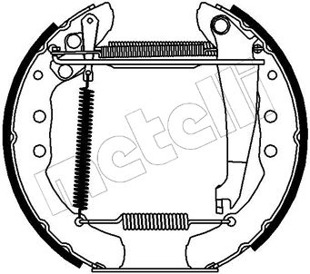 Комплект тормозных колодок METELLI 51-0129 для VW CADDY