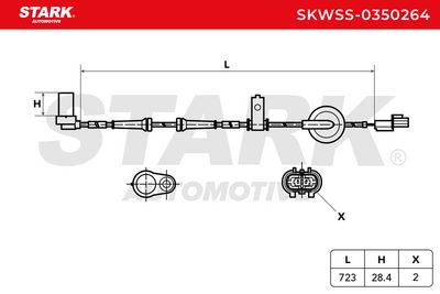 датчик, обороти на колелото STARK SKWSS-0350264