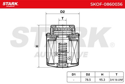 маслен филтър STARK SKOF-0860036