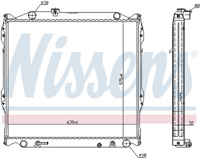 Radiator NISSENS 64637A