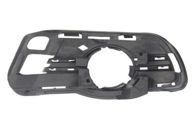 Voorbumper afdekking Voor Rechts (met lattenbodem, met mistlampgaten, plastic, zwart) past: MERCEDES C-KLASA W204 01.07-03.11