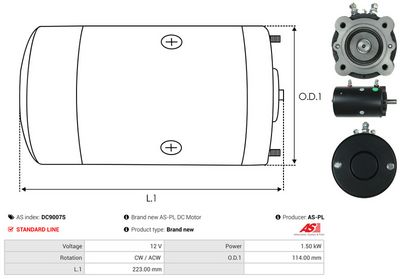 MOTOR ELECTRIC AS-PL DC9007S 3