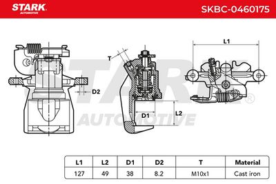 спирачен апарат STARK SKBC-0460175
