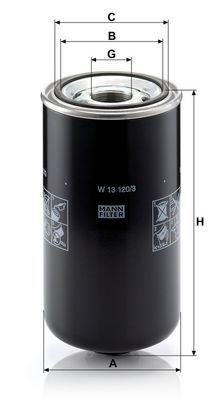 Oliefilter (geschroefd) past: ZETOR 3321, 3341, 4341, 5321 SUPER, 5341 SUPER, 6321, 6341, 6421, 6441, 7321, 7341, 7421, 7441, 8421, 8441  FINI ROTAR TERA SD 100S  LANDINI 60, 70, 75, 80