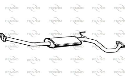 Средний глушитель выхлопных газов FENNO P4149 для NISSAN NOTE