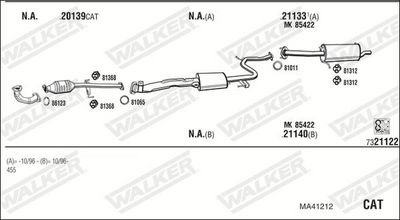 Изпускателна система WALKER MA41212