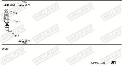 Изпускателна система WALKER CIK057403B