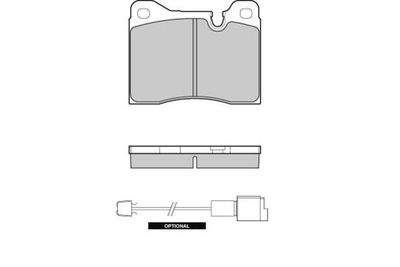 Комплект тормозных колодок, дисковый тормоз E.T.F. 12-0221 для FERRARI 328