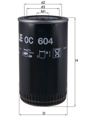 Масляный фильтр OC 604