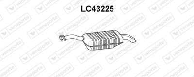 Глушитель выхлопных газов конечный VENEPORTE LC43225 для LANCIA KAPPA