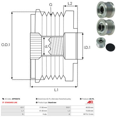 SISTEM ROATA LIBERA GENERATOR AS-PL AFP5047S 3