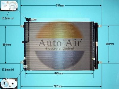 Condenser, air conditioning Auto Air Gloucester 16-1989