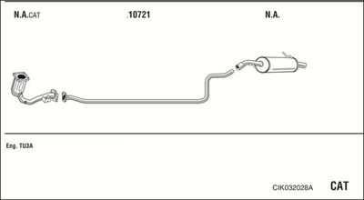 ABGASANLAGE WALKER CIK032028A