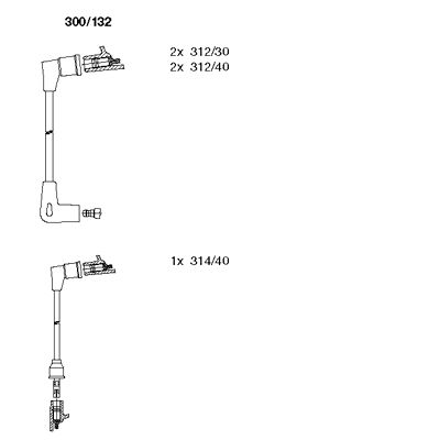Комплект проводов зажигания BREMI 300/132 для ROVER MINI