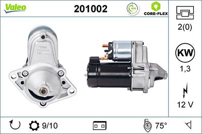 VALEO Starter VALEO CORE-FLEX (201002)