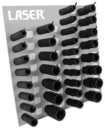 Laser Tools Complete Impact Socket Rack 1/2"D