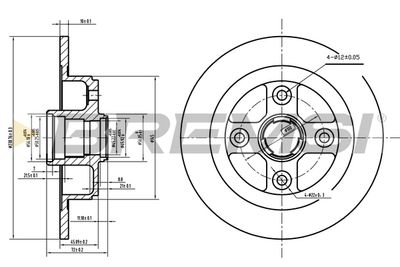 BREMSI CD6449S Тормозные диски для HONDA PRELUDE III (BA) 2.0 i EX 16V Cat (BA4) BREMSI CD6449S Тормозные диски для HONDA PRELUDE III (BA) 2.0 i EX 16V Cat (BA4)