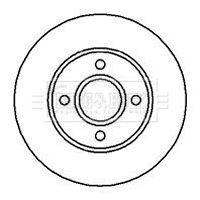 BORG & BECK BBD5050 Тормозные диски для FORD ESCORT V (AAL, ABL) 1.8 16V XR3i