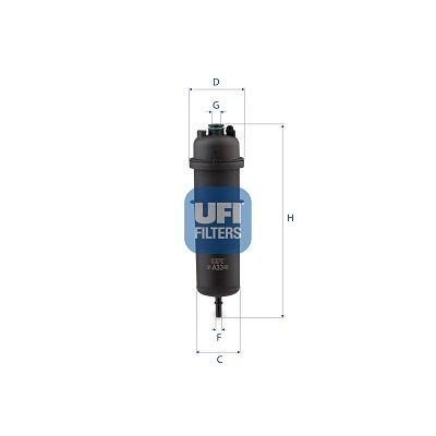 UFI 31.A33.00 Топливный фильтр  для BMW X5 (Бмв X5)