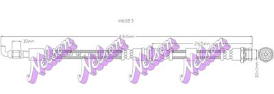 KAWE H6083 Тормозной шланг  для MAZDA 323 S IV (BG) 1.8 16V GT