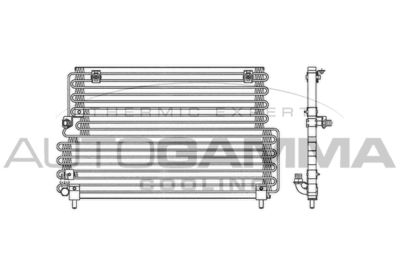 Конденсатор, кондиционер AUTOGAMMA 102826 для VOLVO 480