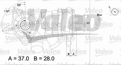 VALEO 437319 Генератор  для BMW 8 (Бмв 8)