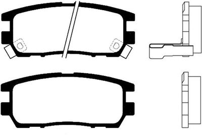 Kavo Parts Stabdžių trinkelių rinkinys, diskinis stabdys