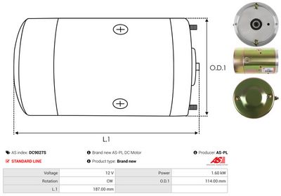 MOTOR ELECTRIC AS-PL DC9027S 3