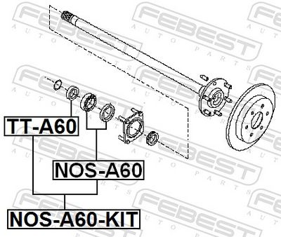 RULMENT AX CARDANIC FEBEST NOSA60KIT 1