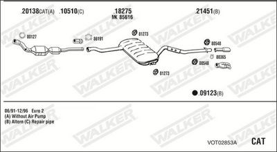 Изпускателна система WALKER VOT02853A