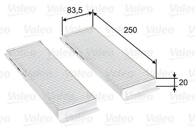 Filtr kabinowy VALEO 715748 produkt