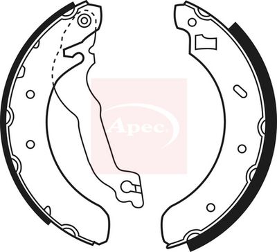 APEC Brake Shoe Set SHU493