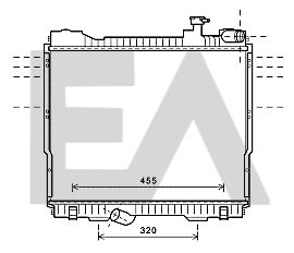 Радиатор, охлаждение двигателя EACLIMA 31R18131 для NISSAN NT400