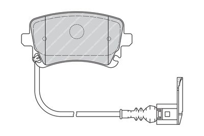 Комплект тормозных колодок, дисковый тормоз FVR1644