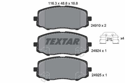 Brake Pad Set, disc brake 2491001